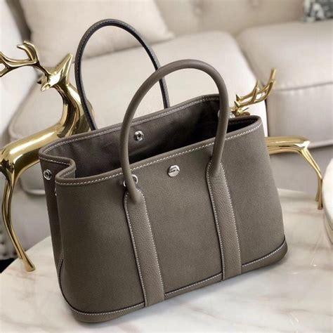 hermes garden party dark grey|Hermes garden party.